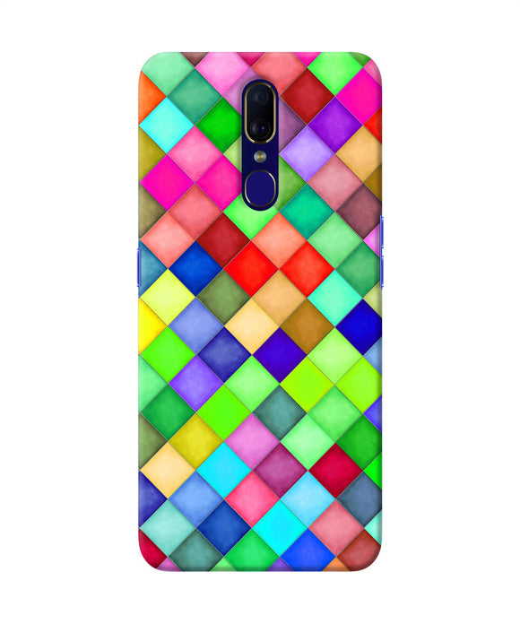 Abstract Colorful Squares Oppo F11 Back Cover