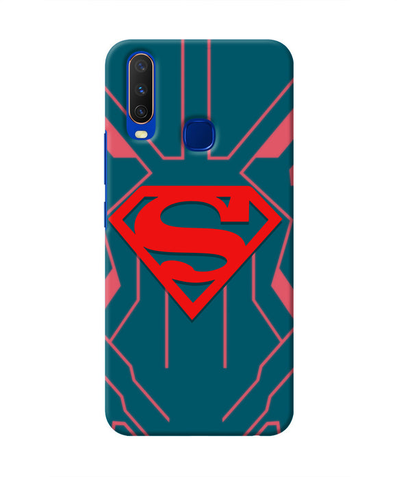 Superman Techno Vivo Y15/Y17 Real 4D Back Cover