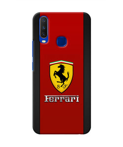 Ferrari Abstract Maroon Vivo Y15/Y17 Real 4D Back Cover