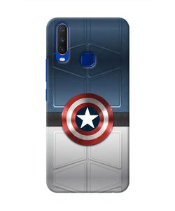 Captain America Suit Vivo Y15/Y17 Real 4D Back Cover