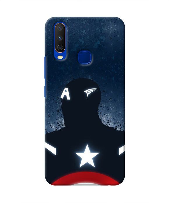 Captain america Shield Vivo Y15/Y17 Real 4D Back Cover