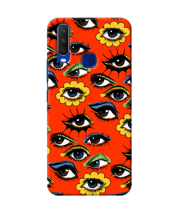 Abstract Eyes Pattern Vivo Y15 / Y17 Back Cover