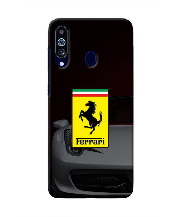 White Ferrari Samsung M40/A60 Real 4D Back Cover