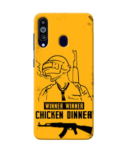 PUBG Chicken Dinner Samsung M40/A60 Real 4D Back Cover