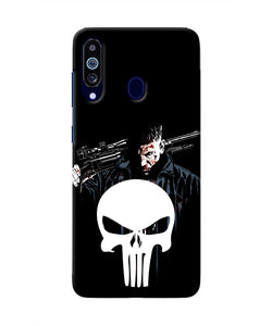 Punisher Character Samsung M40/A60 Real 4D Back Cover