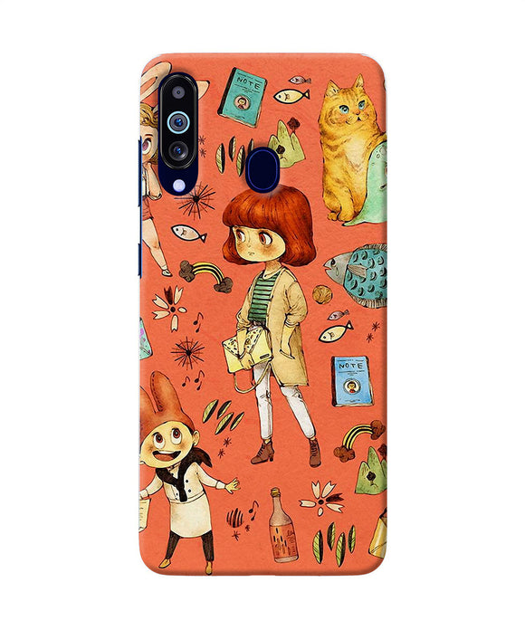 Canvas Little Girl Print Samsung M40 / A60 Back Cover
