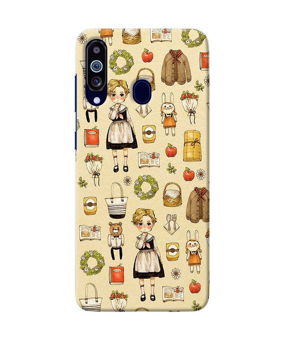 Canvas Girl Print Samsung M40 / A60 Back Cover