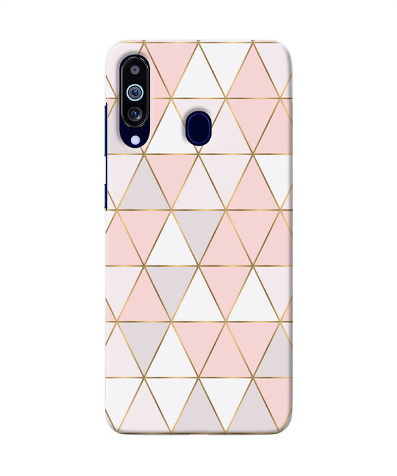 Abstract Pink Triangle Pattern Samsung M40 / A60 Back Cover