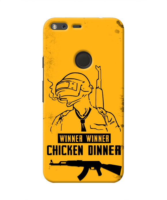 PUBG Chicken Dinner Google Pixel Real 4D Back Cover