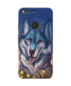 Cute Wolf Google Pixel Back Cover