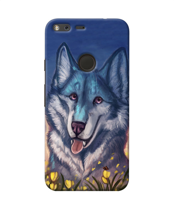 Cute Wolf Google Pixel Back Cover