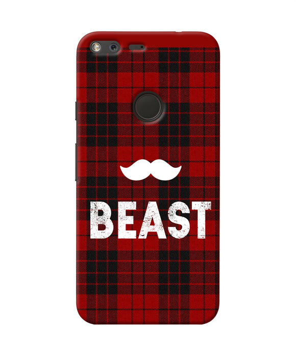 Beast Red Square Google Pixel Back Cover