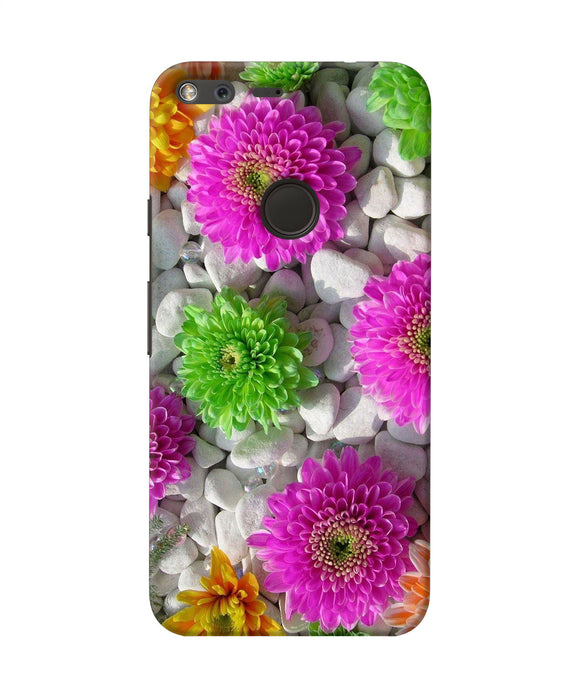 Natural Flower Stones Google Pixel Back Cover