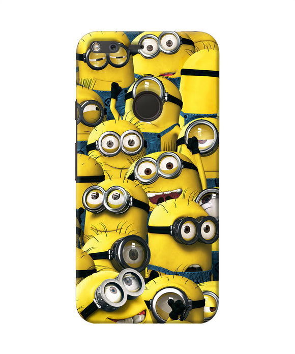 Minions Crowd Google Pixel Back Cover