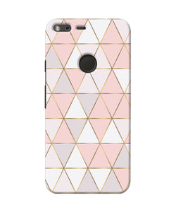 Abstract Pink Triangle Pattern Google Pixel Back Cover
