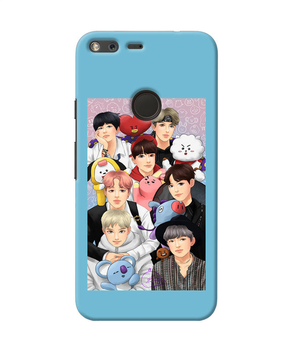 BTS with animals Google Pixel XL Back Cover