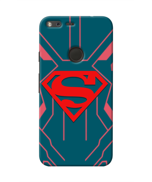 Superman Techno Google Pixel XL Real 4D Back Cover