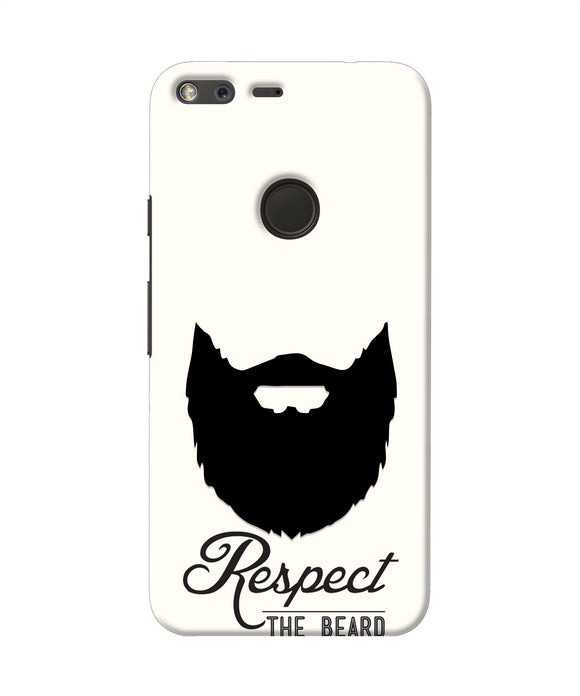 Respect the Beard Google Pixel XL Real 4D Back Cover