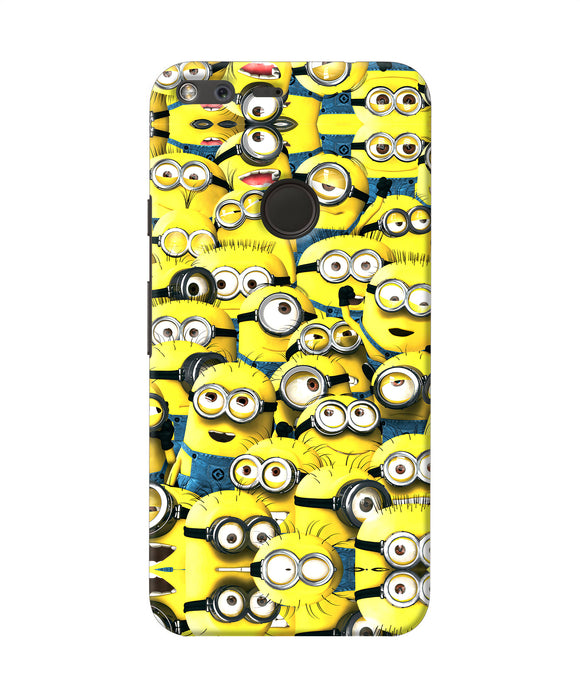 Minions Mini Crowd Google Pixel Xl Back Cover
