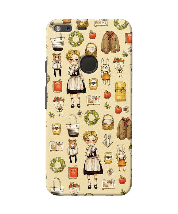 Canvas Girl Print Google Pixel Xl Back Cover