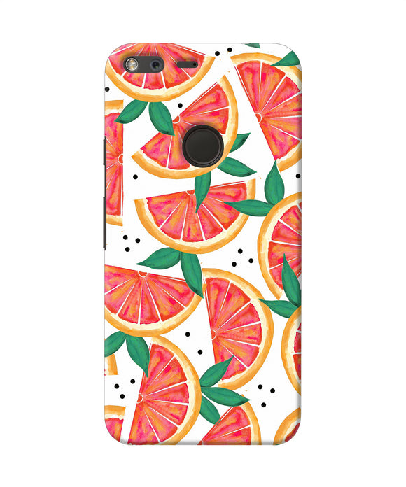 Abstract Orange Print Google Pixel Xl Back Cover