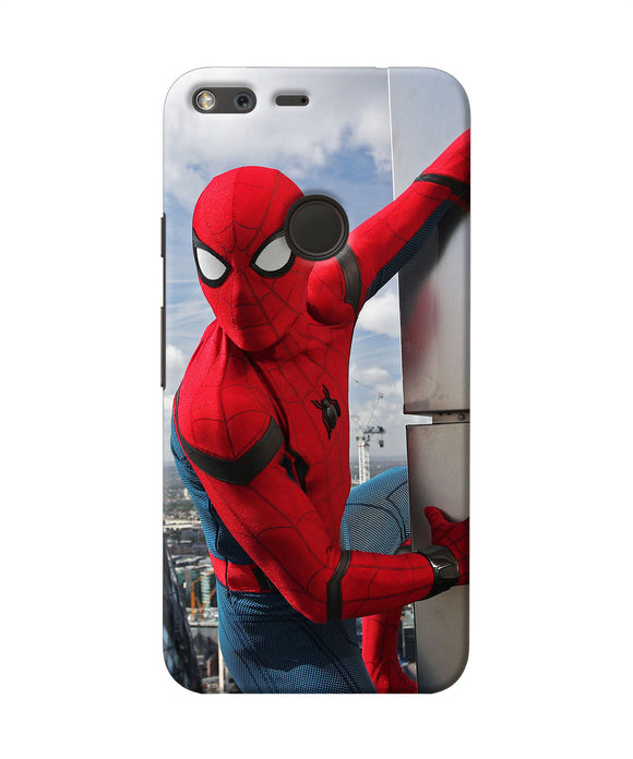 Spiderman On The Wall Google Pixel Xl Back Cover