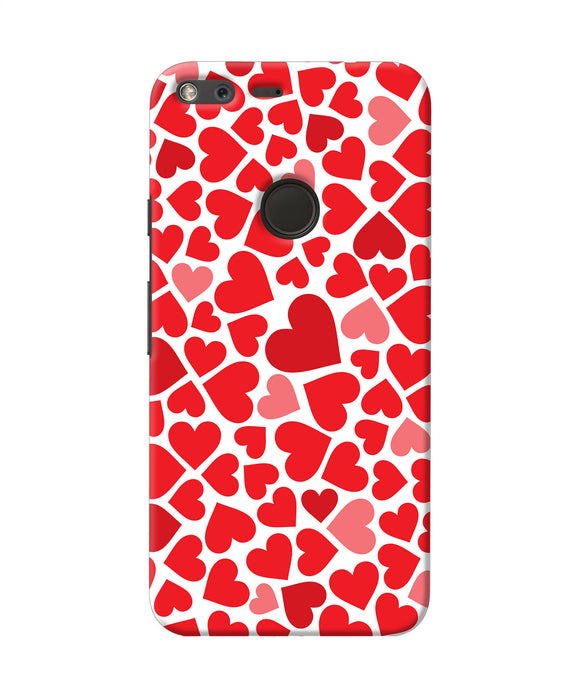 Red Heart Canvas Print Google Pixel Xl Back Cover