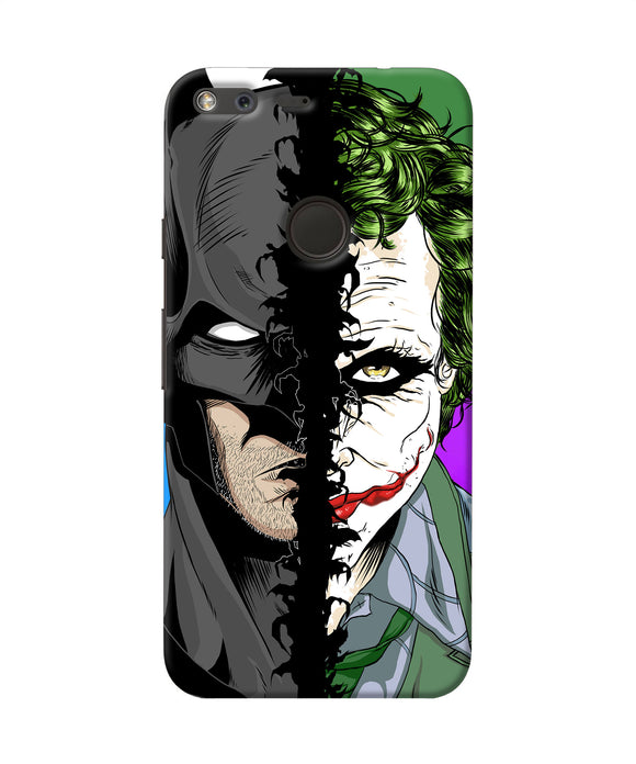 Batman Vs Joker Half Face Google Pixel Xl Back Cover