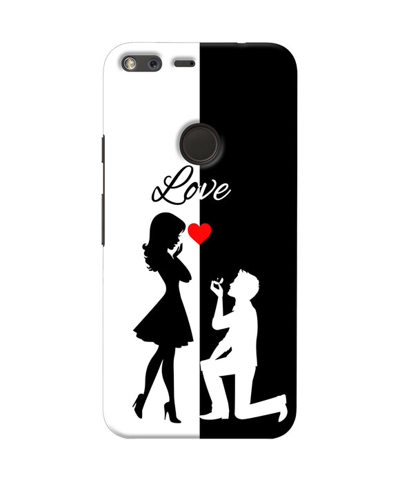 Love Propose Black And White Google Pixel Xl Back Cover
