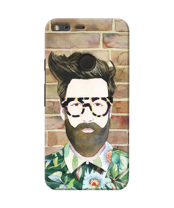 Beard Man With Glass Google Pixel Xl Back Cover