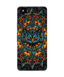 Angry Owl Art Google Pixel 2 Back Cover