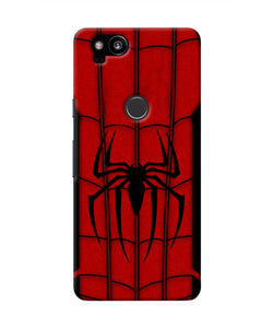 Spiderman Costume Google Pixel 2 Real 4D Back Cover