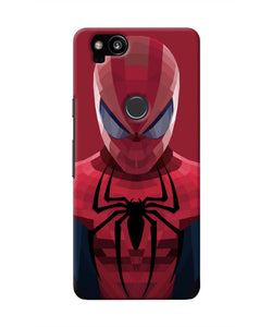 Spiderman Art Google Pixel 2 Real 4D Back Cover
