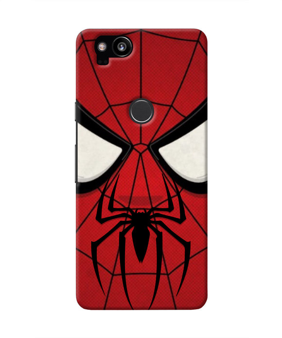 Spiderman Face Google Pixel 2 Real 4D Back Cover