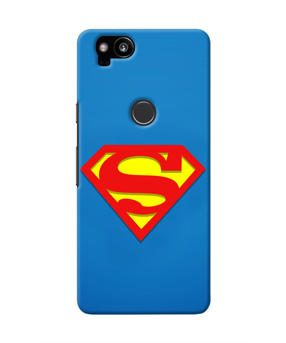 Superman Blue Google Pixel 2 Real 4D Back Cover