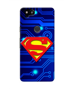 Superman Abstract Google Pixel 2 Real 4D Back Cover