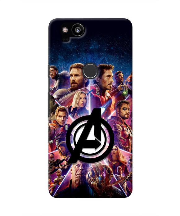 Avengers Superheroes Google Pixel 2 Real 4D Back Cover