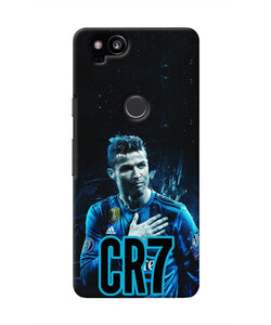 Christiano Ronaldo Blue Google Pixel 2 Real 4D Back Cover