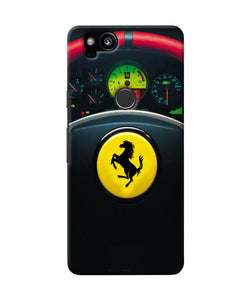 Ferrari Steeriing Wheel Google Pixel 2 Real 4D Back Cover