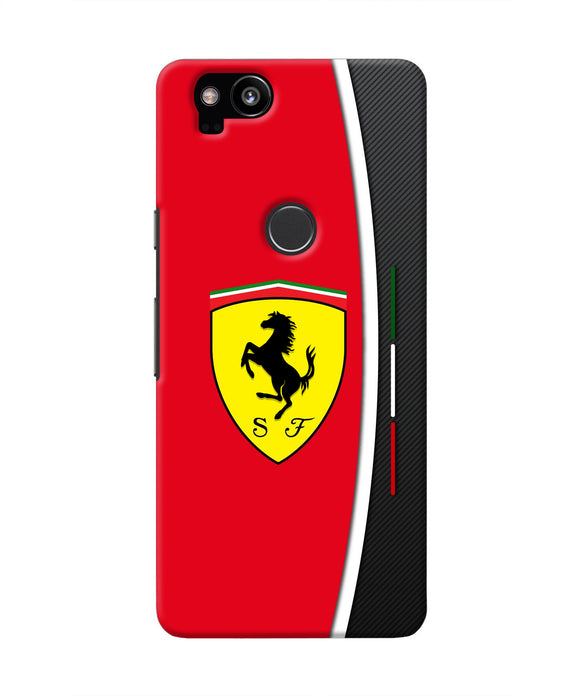 Ferrari Abstract Red Google Pixel 2 Real 4D Back Cover