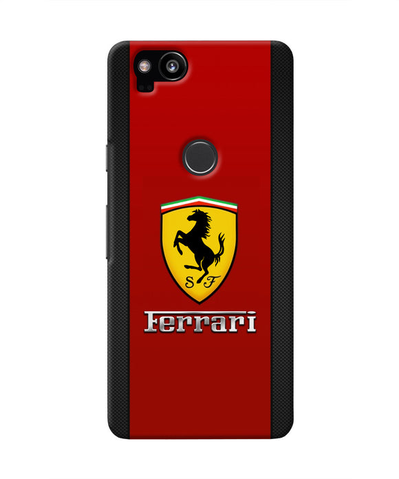 Ferrari Abstract Maroon Google Pixel 2 Real 4D Back Cover