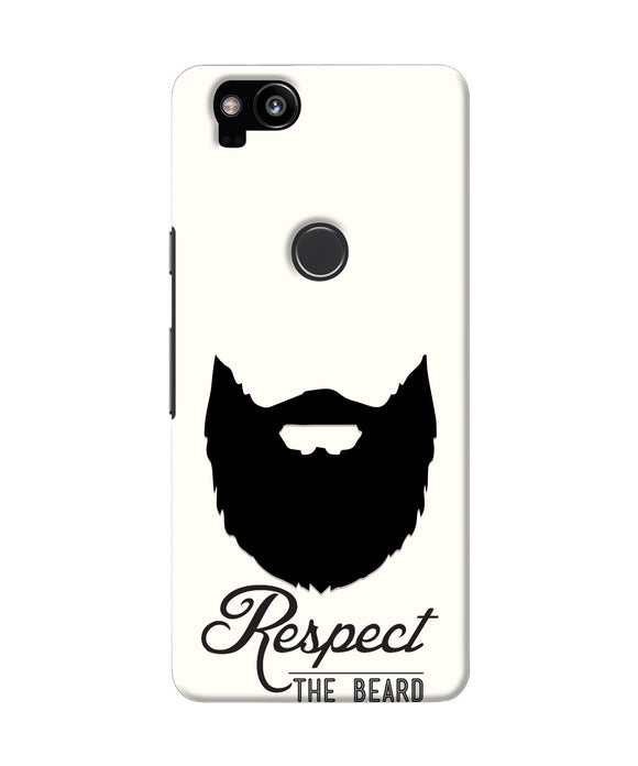 Respect the Beard Google Pixel 2 Real 4D Back Cover