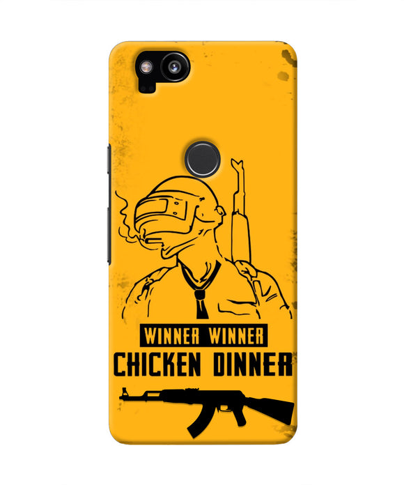 PUBG Chicken Dinner Google Pixel 2 Real 4D Back Cover