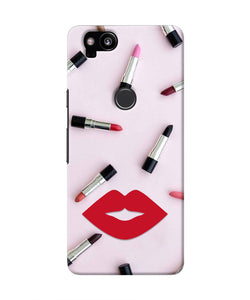 Lips Lipstick Shades Google Pixel 2 Real 4D Back Cover