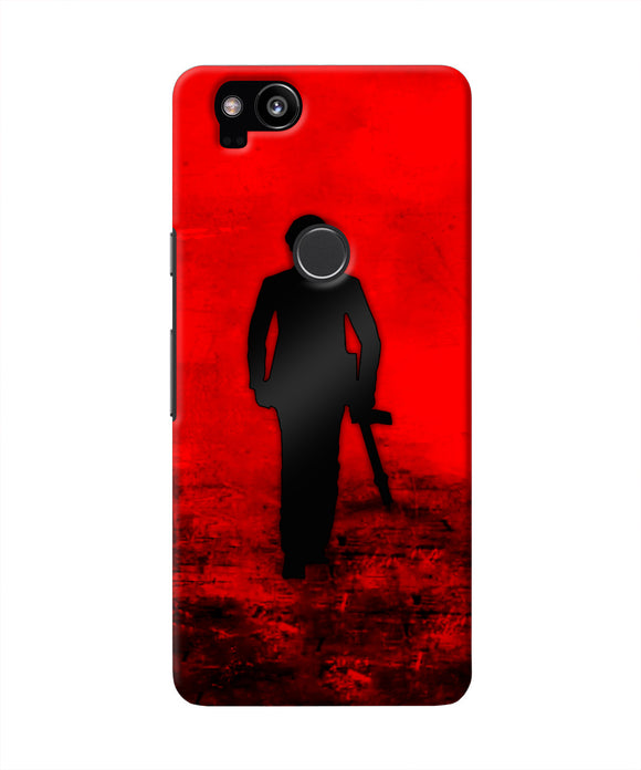 Rocky Bhai with Gun Google Pixel 2 Real 4D Back Cover