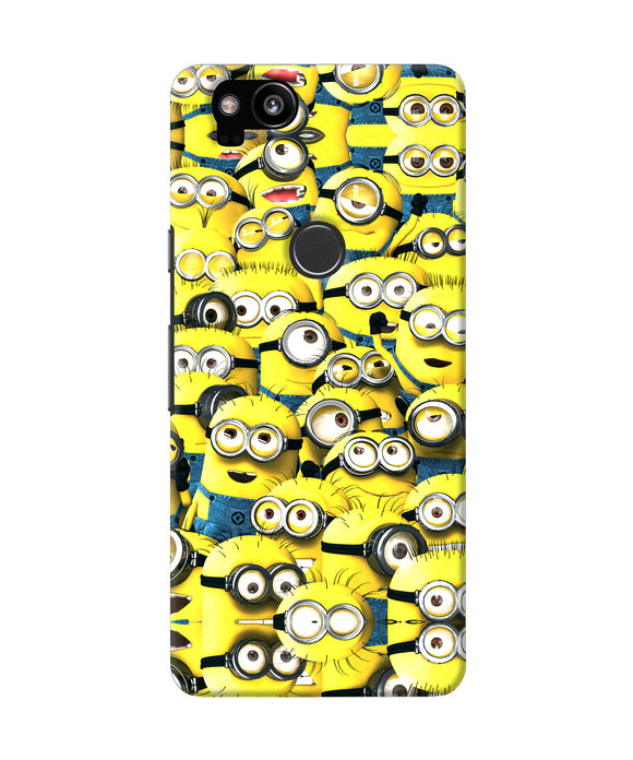 Minions Mini Crowd Google Pixel 2 Back Cover