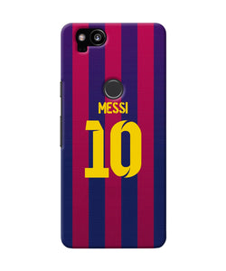 Messi 10 Tshirt Google Pixel 2 Back Cover