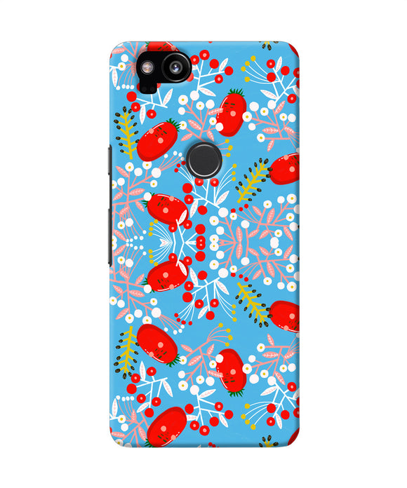 Small Red Animation Pattern Google Pixel 2 Back Cover