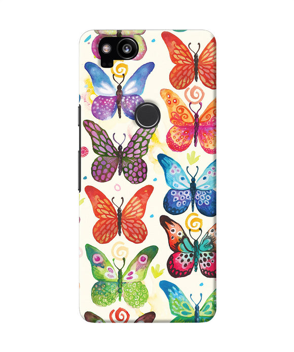 Abstract Butterfly Print Google Pixel 2 Back Cover