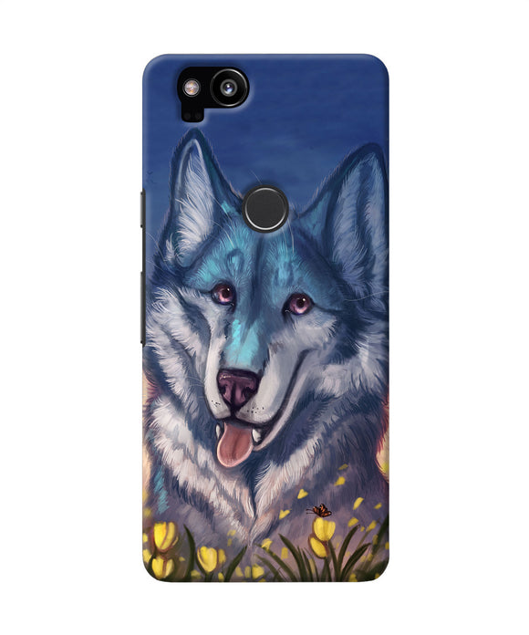 Cute Wolf Google Pixel 2 Back Cover